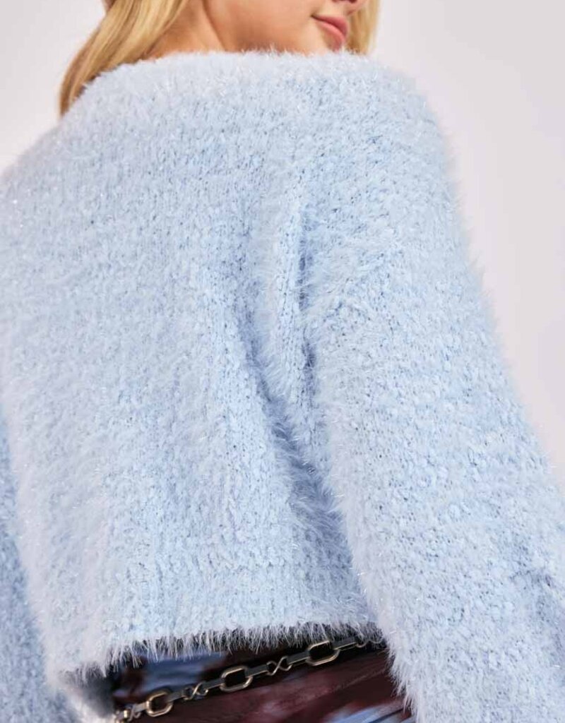 SADIE AND SAGE ELECTRIC PULSE FUZZY SWEATER