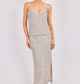 SADIE AND SAGE LUSTER SEQUIN MAXI SKIRT