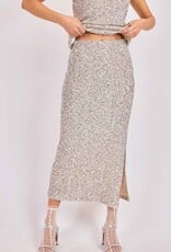 SADIE AND SAGE LUSTER SEQUIN MAXI SKIRT