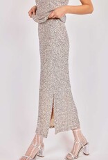 SADIE AND SAGE LUSTER SEQUIN MAXI SKIRT