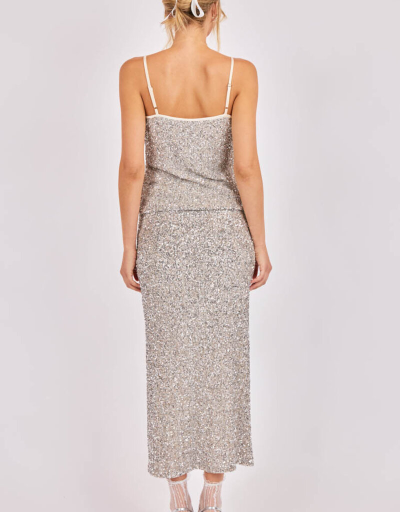 SADIE AND SAGE LUSTER SEQUIN MAXI SKIRT