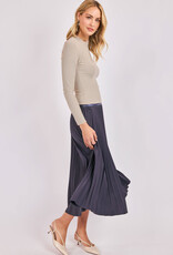 SADIE AND SAGE FULL OF CHARM PLEATED SKIRT