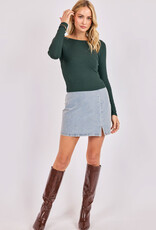 SADIE AND SAGE RONAN BOAT NECK TOP