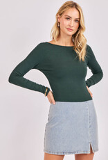 SADIE AND SAGE RONAN BOAT NECK TOP