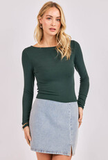 SADIE AND SAGE RONAN BOAT NECK TOP