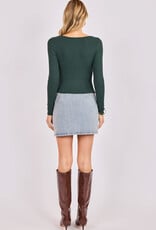 SADIE AND SAGE RONAN BOAT NECK TOP