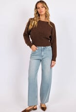SAGE THE LABEL INDIRA BOAT NECK SWEATER