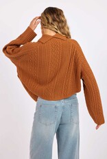 SAGE THE LABEL FABLE CABLE KNIT TURTLENECK