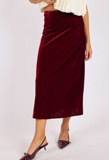 SAGE THE LABEL TWILIGHT VELVET MIDI SKIRT