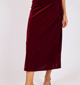 SAGE THE LABEL TWILIGHT VELVET MIDI SKIRT