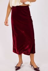 SAGE THE LABEL TWILIGHT VELVET MIDI SKIRT