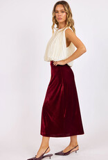 SAGE THE LABEL TWILIGHT VELVET MIDI SKIRT