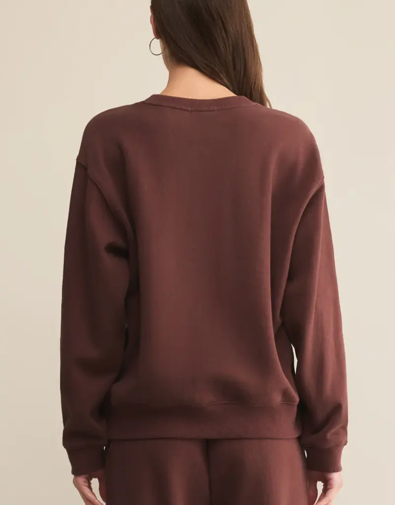 ZSUPPLY COTTON BOYFRIEND SWEATSHIRT