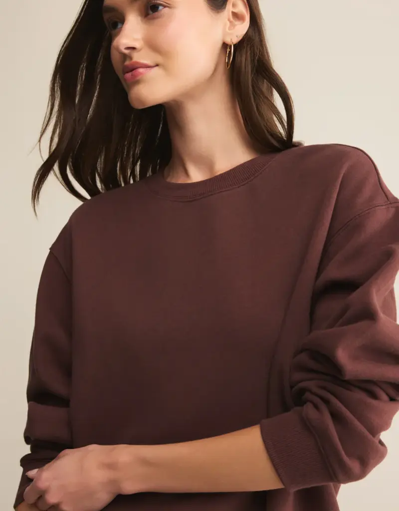 ZSUPPLY COTTON BOYFRIEND SWEATSHIRT