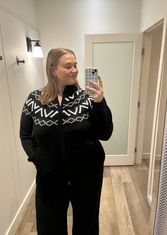 RD STYLE LEOCADIA LONG RAGLAN SLEEVE MOCK NECK CARDIGAN