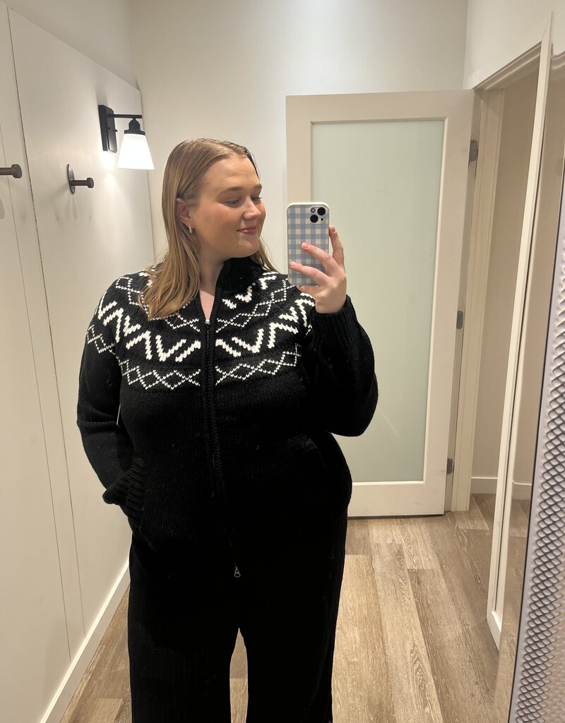 RD STYLE LEOCADIA LONG RAGLAN SLEEVE MOCK NECK CARDIGAN