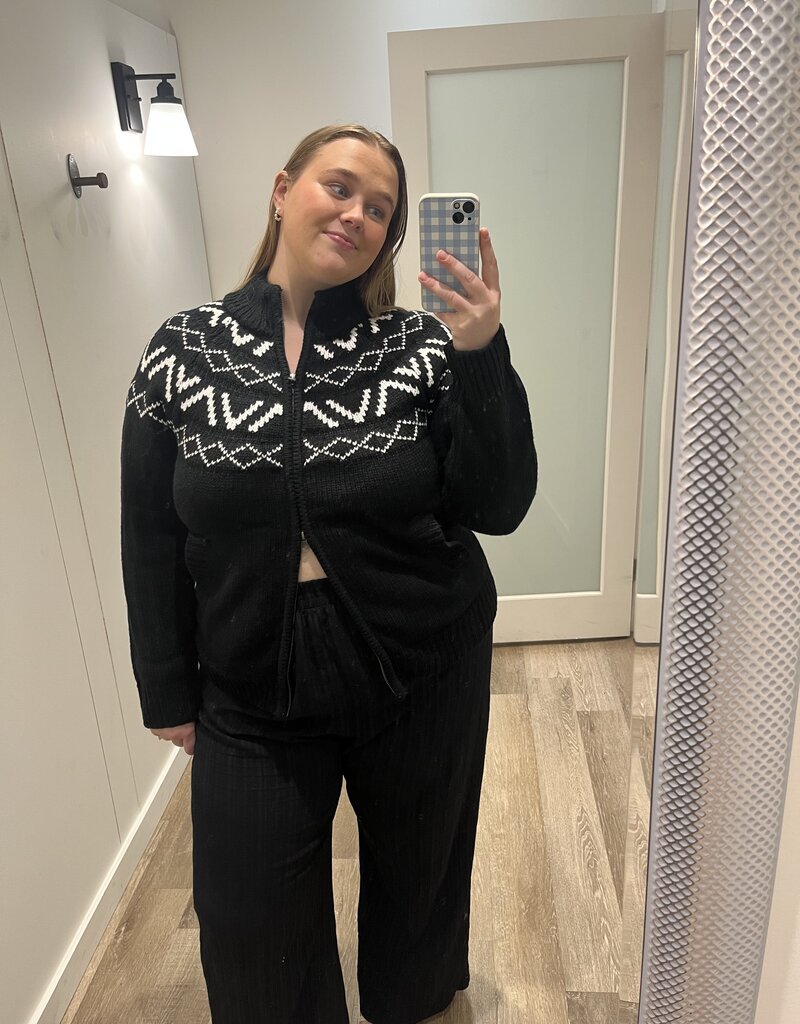 RD STYLE LEOCADIA LONG RAGLAN SLEEVE MOCK NECK CARDIGAN