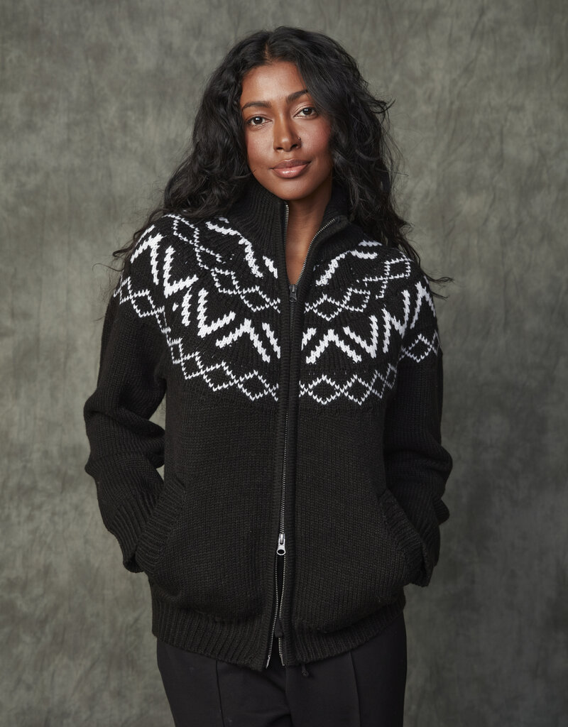 RD STYLE LEOCADIA LONG RAGLAN SLEEVE MOCK NECK CARDIGAN