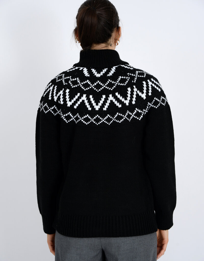 RD STYLE LEOCADIA LONG RAGLAN SLEEVE MOCK NECK CARDIGAN