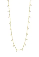 PILGRIM MAJA CRYSTAL DROP NECKLACE