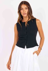 SAGE THE LABEL PURPOSE BUTTON TANK