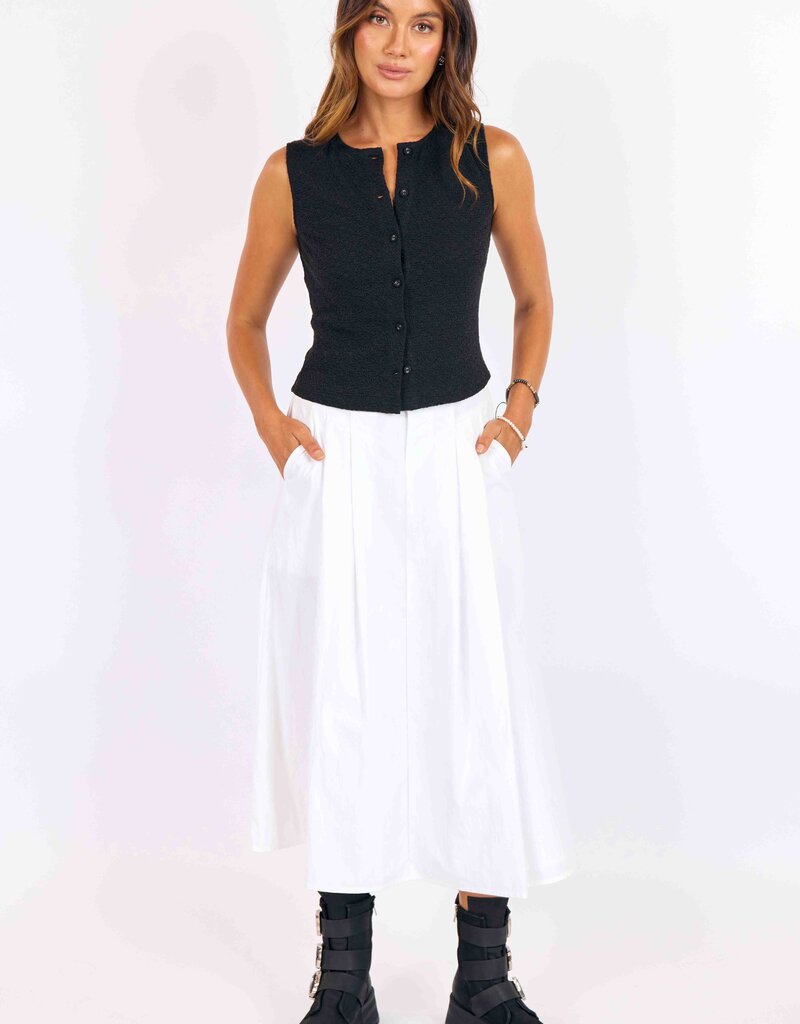 SAGE THE LABEL PURPOSE BUTTON TANK