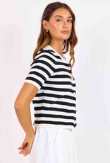 SAGE THE LABEL DAPHNE STRIPED CARDIGAN