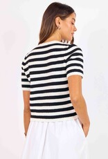 SAGE THE LABEL DAPHNE STRIPED CARDIGAN