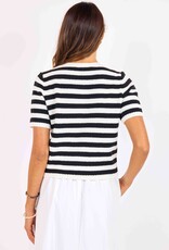 SAGE THE LABEL DAPHNE STRIPED CARDIGAN