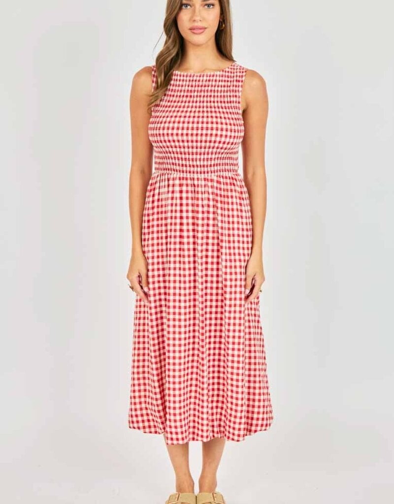 SADIE AND SAGE APPLE BUTTER MIDI DRESS