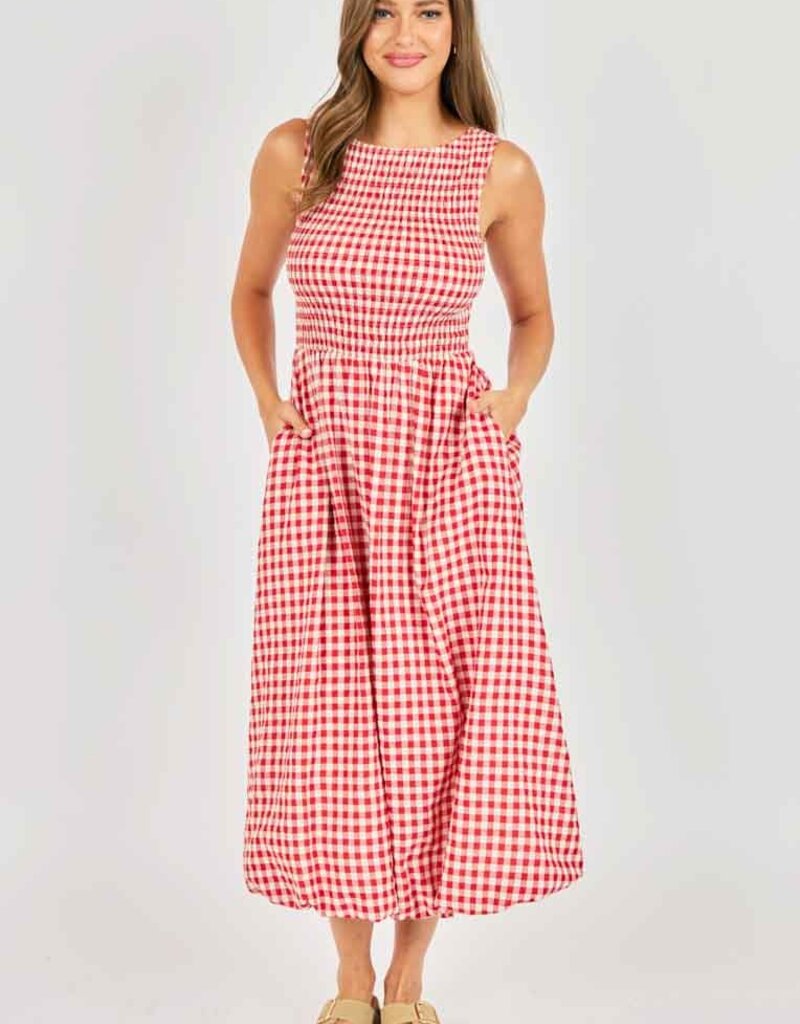 SADIE AND SAGE APPLE BUTTER MIDI DRESS