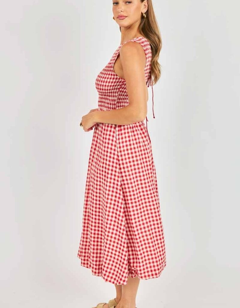 SADIE AND SAGE APPLE BUTTER MIDI DRESS