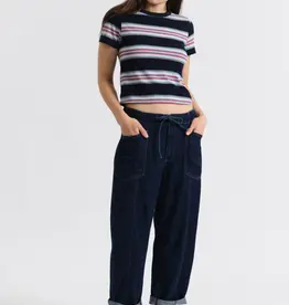 DAZE VILLA DRAWSTRING BARREL JEANS