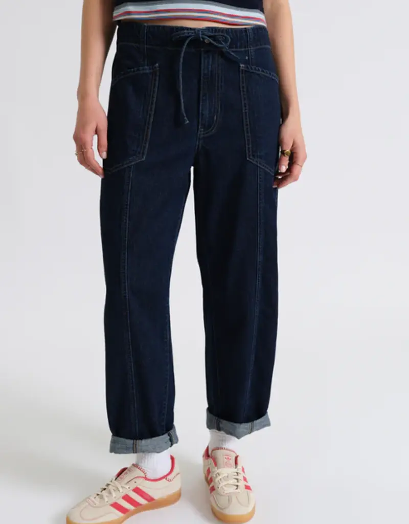 DAZE VILLA DRAWSTRING BARREL JEANS
