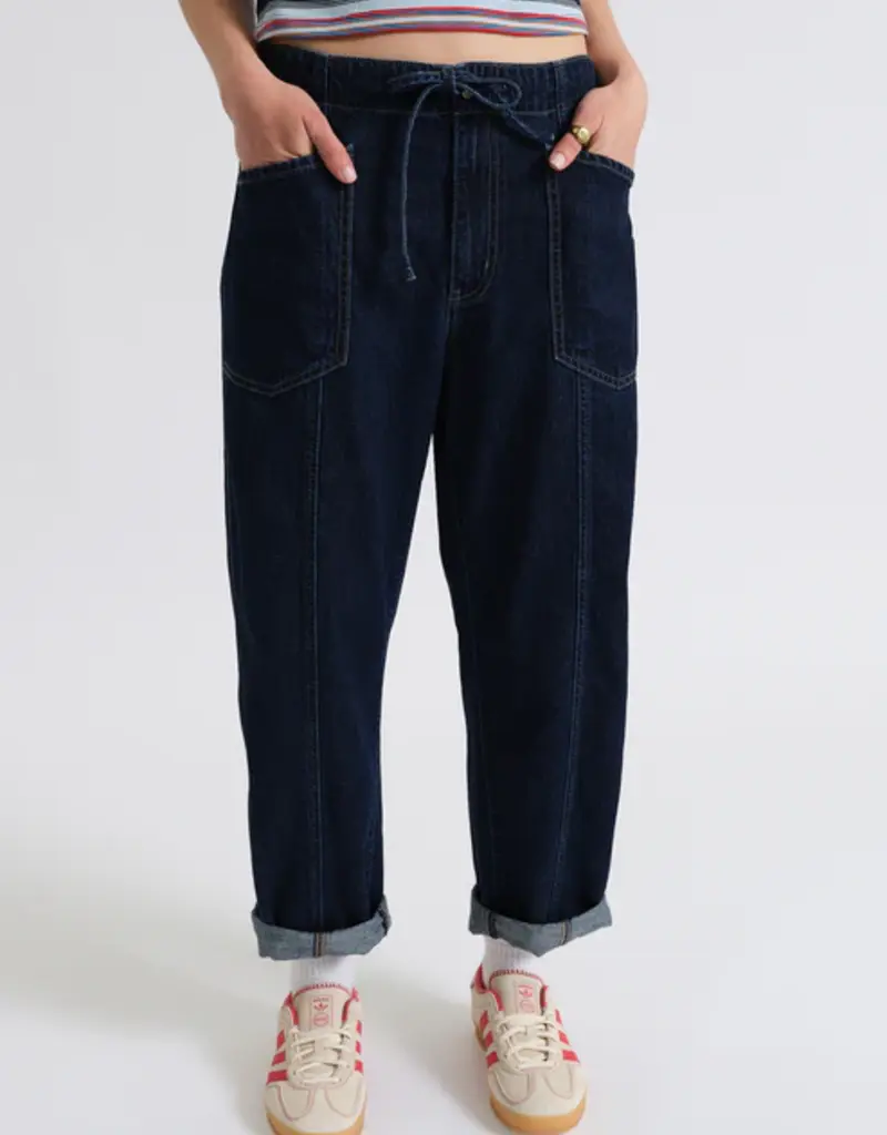 DAZE VILLA DRAWSTRING BARREL JEANS