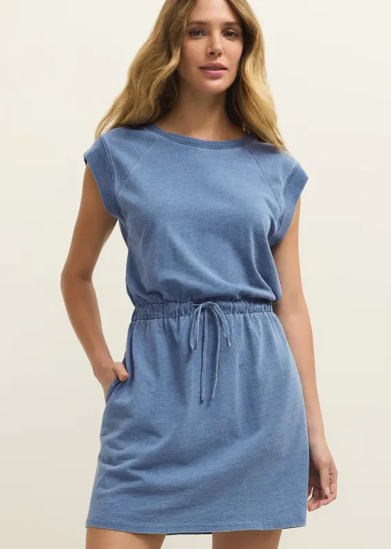 ZSUPPLY KALANI JERSEY DENIM DRESS