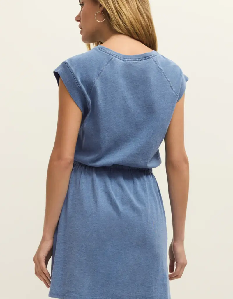 ZSUPPLY KALANI JERSEY DENIM DRESS