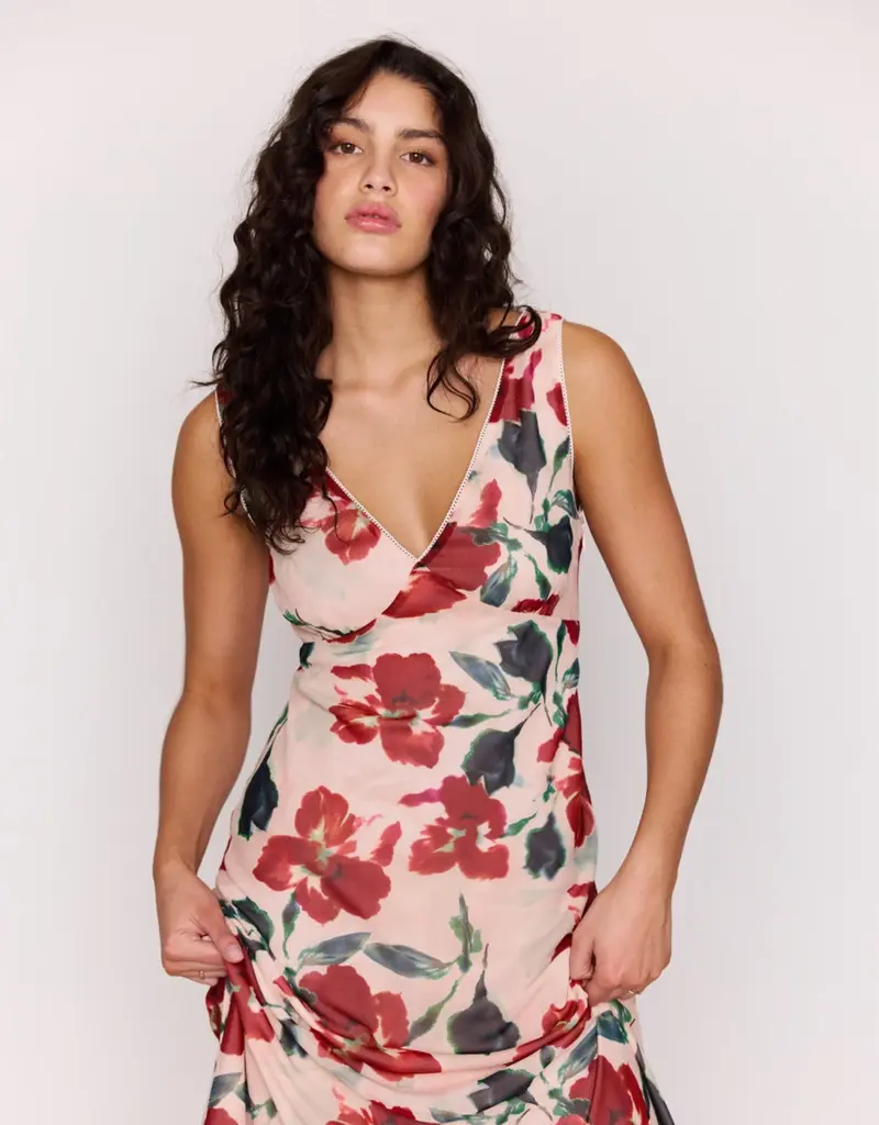 MINKPINK ARABELLA BIAS MIDI DRESS