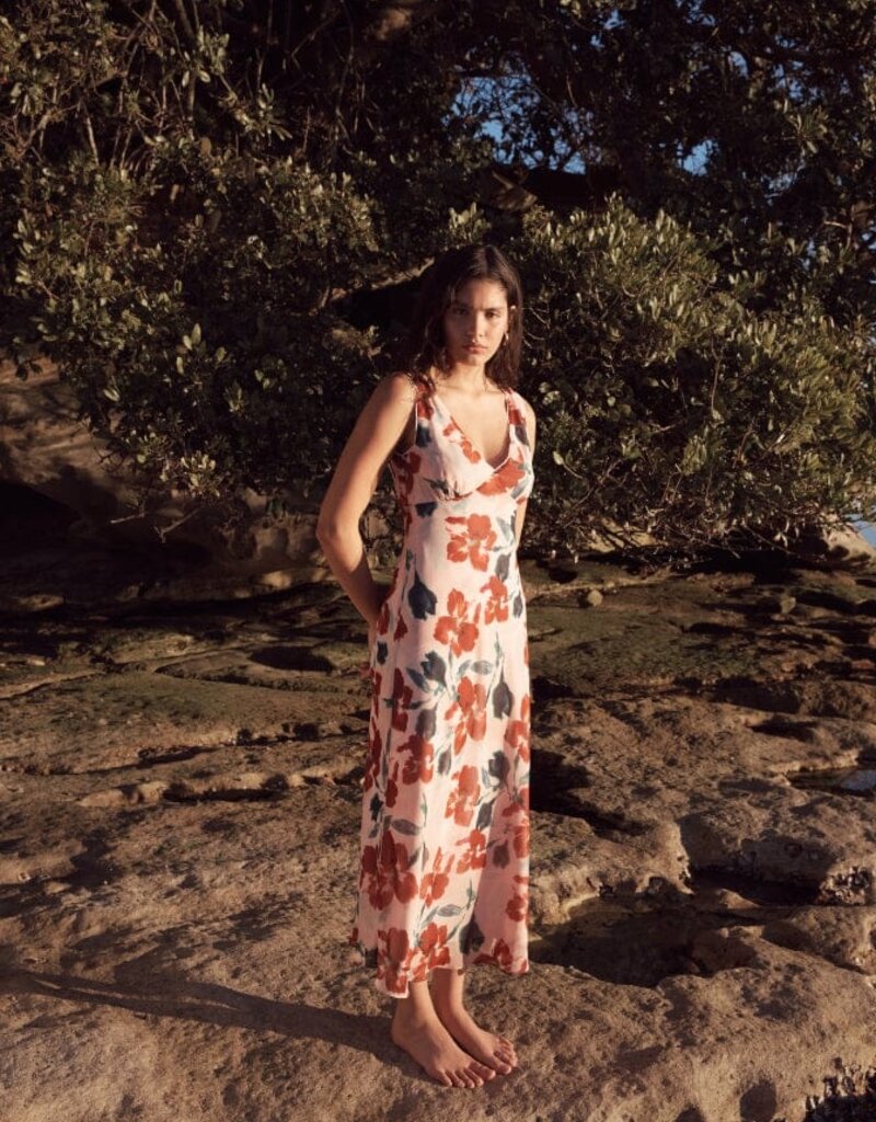 MINKPINK ARABELLA BIAS MIDI DRESS