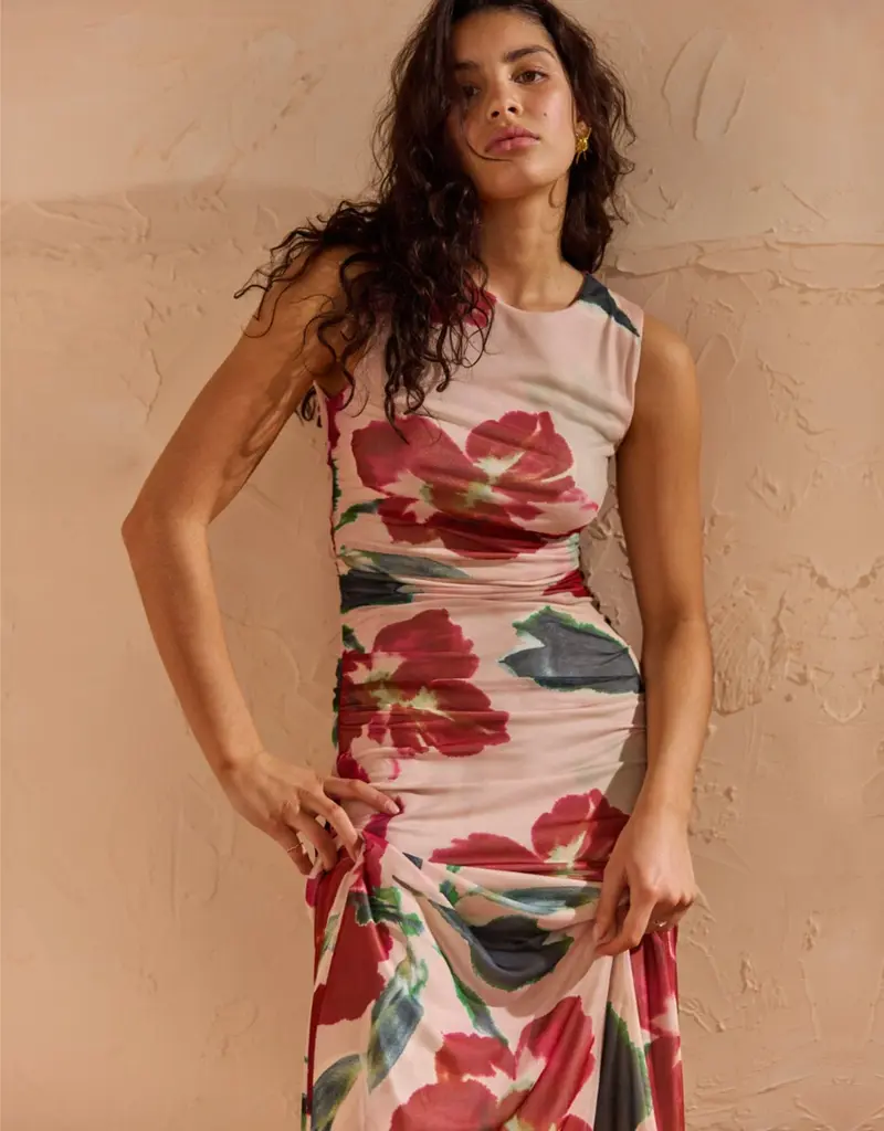 MINKPINK ARABELLA MESH MIDI DRESS