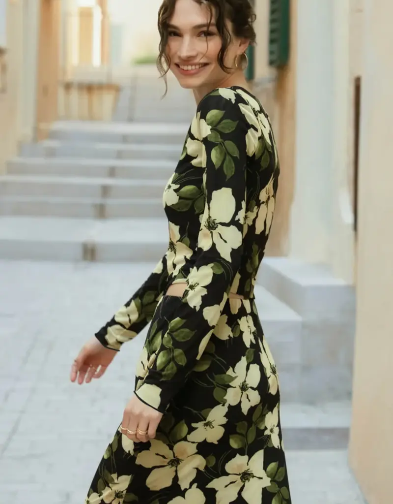 ZSUPPLY TAYSHA FLORAL MESH TOP