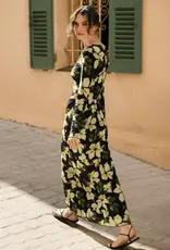 ZSUPPLY EDA FLORAL MESH MAXI SKIRT