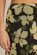 ZSUPPLY EDA FLORAL MESH MAXI SKIRT