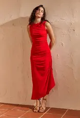 MINKPINK ROSA DRAWSTRING MIDI DRESS