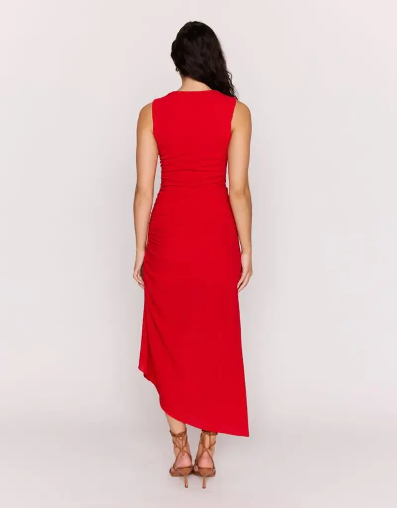 MINKPINK ROSA DRAWSTRING MIDI DRESS