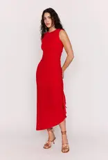 MINKPINK ROSA DRAWSTRING MIDI DRESS