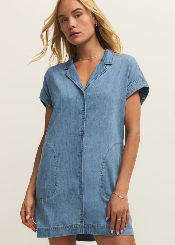 ZSUPPLY NAPA DENIM MINI DRESS