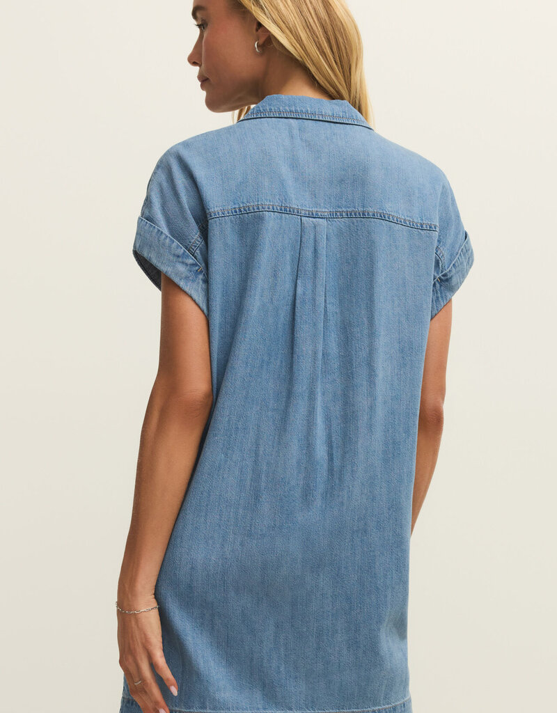 ZSUPPLY NAPA DENIM MINI DRESS