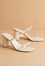 OASIS SOCIETY WENDY DOUBLE STRAP BOW HEELS