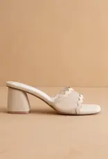 OASIS SOCIETY TRINA SCALLOPED MESH BLOCK HEEL